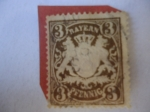 Stamps Germany -  escudo de Armas de Bayern - Serie :Baviera.