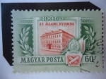 Stamps Hungary -  Az Állami Nyomda - La Imprenta Estatal - 100 años (1855-1955)