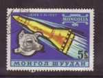 Sellos de Asia - Mongolia -  Laika 3-XI1957