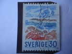 Stamps : Europe : Sweden :  Angélica-Planta Medicinal -(o Hierba de los Ángeles)