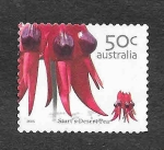 Stamps Australia -  2393 - Swainsona formosa