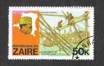 Stamps Republic of the Congo -  909 - Expedición del Río Zaire