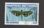 Sellos de America - Nicaragua -  Mariposa nocturna Xilophanes