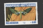 Sellos de America - Nicaragua -  Mariposa nocturna Pholus