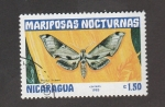 Stamps Nicaragua -  Mariposa nocturna Pholus licaon
