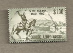 Stamps : America : Mexico :  5 de Mayo 1862