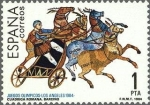 Stamps Spain -  2768 - Juegos Olímpicos Los Ángeles - Cuadriga romana de Barcino