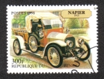 Stamps Benin -  Coches Antiguos