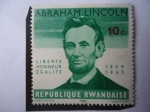 Stamps : Africa : Rwanda :  Abrahan Lincoln - 100 aniversario de la Muerte de Abranhan Lincoln (1809-1965)