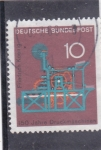 Stamps Germany -  150 aniversario máquina impresora