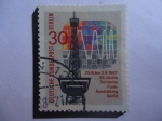 Stamps Germany -  Torre de Transmisión-25a Gran exposición de Radio Aleman-Berlin - 