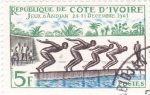Stamps Ivory Coast -  juegos de Abidjan 