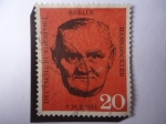 Stamps Germany -  Hans Böckler (1875-1951)- Busto.