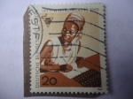 Stamps Germany -  IPTT Weltkongress 1969 - Congreso Mundial (P.T.T.I) Berlín - Telefopnista Africana - 