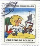 Stamps Bolivia -  Transito seguridad vial