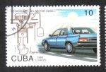 Sellos de America - Cuba -  Desarrollo del Motor Diesel
