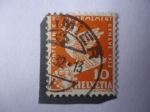 Stamps Switzerland -  Conferencia de Desarme, Ginebra 1932 - Paloma de la paz sobre espada rota.