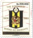 Stamps America - Bolivia -  75 Aniversario del club The Strongest, Bodas de Diamante