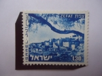 Sellos de Asia - Israel -  Zefat - Vista de la Ciudad de Sefat (Israel)