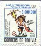 Stamps America - Bolivia -  Bodas de Plata del Club Deportivo Enrique Happ Cochabamba
