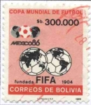 Stamps Bolivia -  Copa Mundial de Futbol Mexico 86