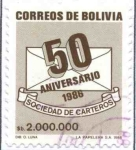 Sellos de America - Bolivia -  50 Aniversario sociedad de Carteros
