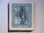 Stamps Canada -  Congres U.P.U.-Edificio del Parlamento - 14! Congreso de la U.P.U,Otawa, 1957.