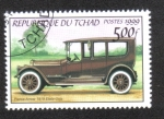 Stamps : Africa : Chad :  Automoviles Antiguos