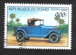 Stamps : Africa : Chad :  Automoviles Antiguos