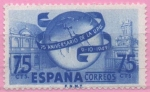 Sellos de Europa - Espa�a -  LXXV Aniversario d´l´Union Postal Universal