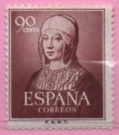 Stamps Spain -  V centenario del nacimiento de Isabel la Catolica