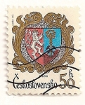 Sellos de Europa - Checoslovaquia -  Escudo de ciudad. Hrob