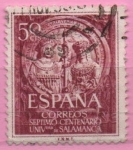 Sellos de Europa - Espaa -  VII centenario d´l´de Salamanca ( Los Reyes Catolicos Fachada)