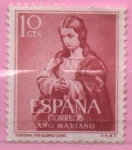 Stamps Spain -  Año Mariano (Inmaculada)
