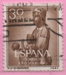 Stamps Spain -  Año Mariano (Ntra Sra d´Monserrat)