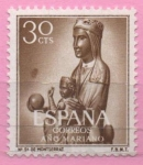 Stamps Spain -  Año Mariano (Ntra Sra d´Monserrat)