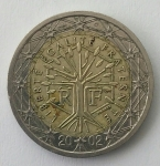 monedas del Mundo : Europa : Francia :  2002 - 2 Euros