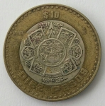 monedas del Mundo : America : M�xico :  1998 - 10 pesos