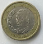 monedas del Mundo : Europa : Espa�a :  2003 - 1 Euro