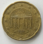 monedas del Mundo : Europa : Italia :  2002 - 20 centro Euro