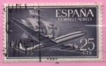 Stamps Spain -  Super constelacion y nao Santa Maria