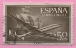 Sellos de Europa - Espaa -  Super constelacion y nao Santa Maria
