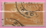 Stamps Spain -  Super constelacion y nao Santa Maria