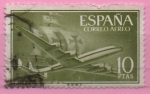 Stamps Spain -  Super constelacion y nao Santa Maria
