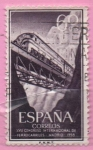 Stamps Spain -  XVII Congreso internacional d´Ferrocarriles (Locomotora Dieses en Despeñaperros)