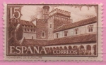 Stamps Spain -  Monasterio d´Ntra Señora d´Guadalupe Claustro)
