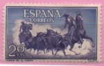 Stamps Spain -  Toros en el campo