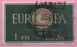 Stamps Spain -  Europa (Rueda d´19 radios)
