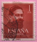 Stamps Spain -  I Centenario dl nacimiento d´Issac Albeniz