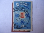 Sellos de Asia - Sri Lanka -  Ceylon - Métodos de Transporte - Centenario de sellos de Ceilan.